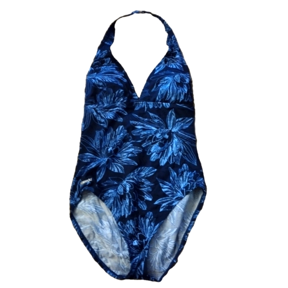 SPEEDO WOMEN'S HALTER ONE PIECE SWIMSUIT SIZE 12